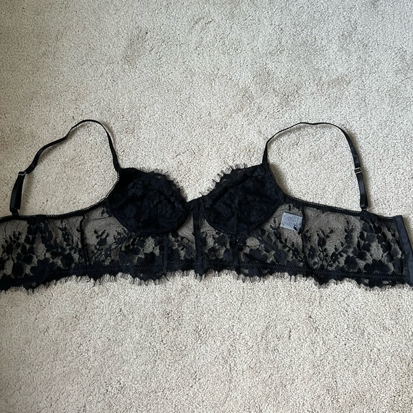 shein black lace longline bralette - Picture 2 of 3